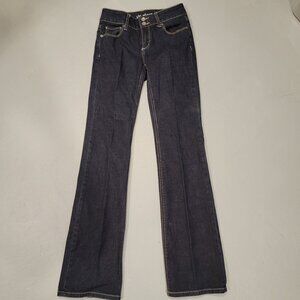 Victoria's Secret Hipster Boot Cut Blue Jean - SZ 2, 33" Excellent Condition!